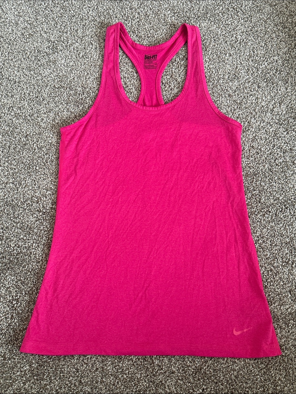 Nike Women’s Dri-FIT Racerback Tank Top in Bright Pink